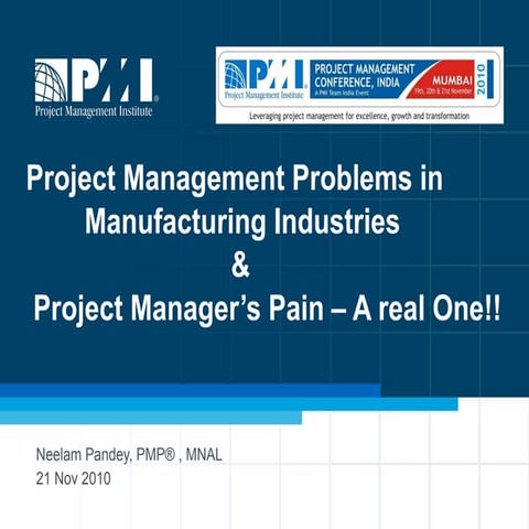 Neelam pandey   project management issues