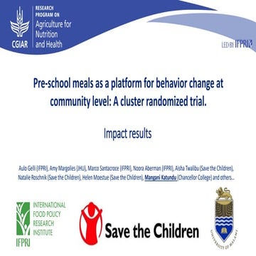 Improving Child Nutrition and Development through CBCCs in Malawi | PPTX