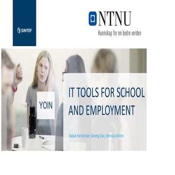 IT tools for school and employment