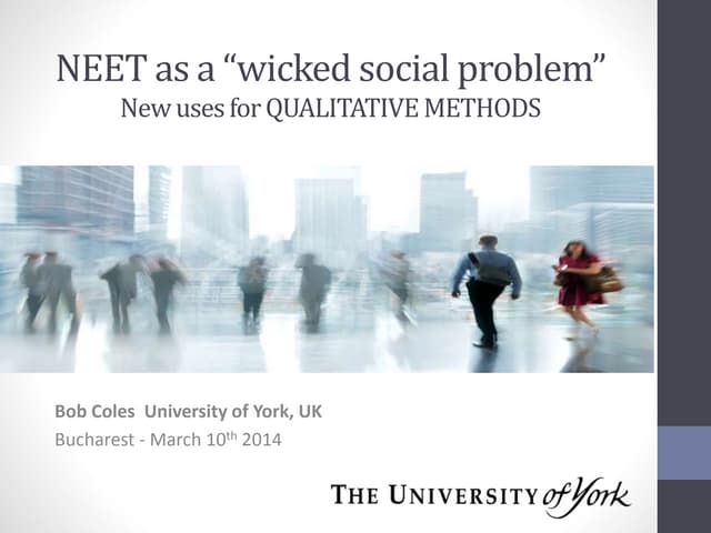 NEET as a "wicked social problem"