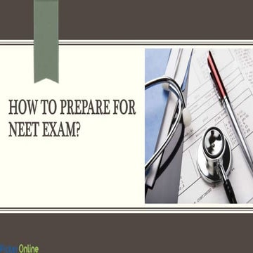 How to Prepare for NEET Exam?
