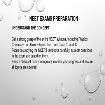Overview of NEET EXAMS for Medical Admission