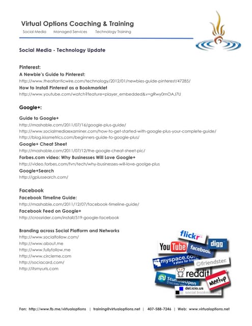 Social Media & New Technology update 