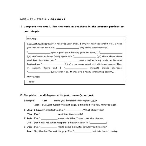 NEF – PI – FILE 4 - GRAMMAR