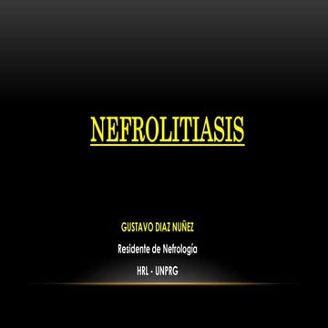 NEFROLOGIA CLINICA: Nefrolitiasis