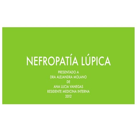 Nefropatia lupica