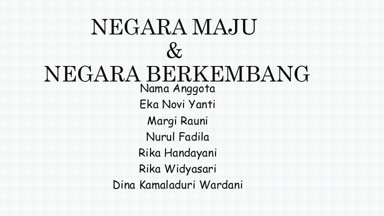 Power Point Ips Negara Maju Dan Berkembang