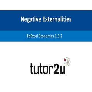 Negative externalities