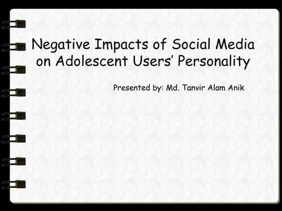 Social Media Makes Us Lonelier | PPT