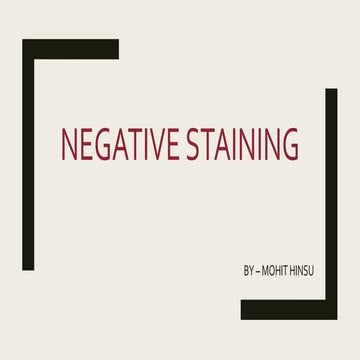 Negative staining