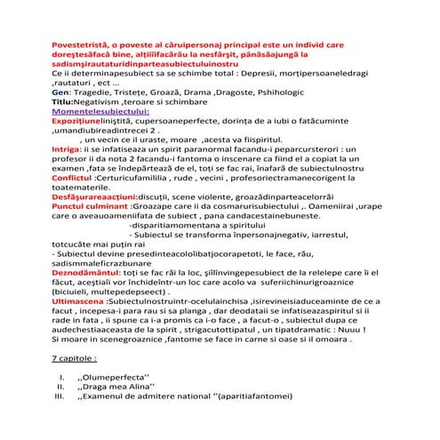 Negativism ,  teroare si schimbare