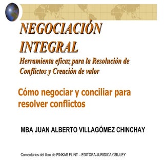 Negociación Integral   Resumen