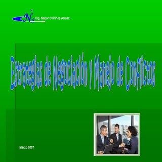 Negociación y Manejo de Conflictos