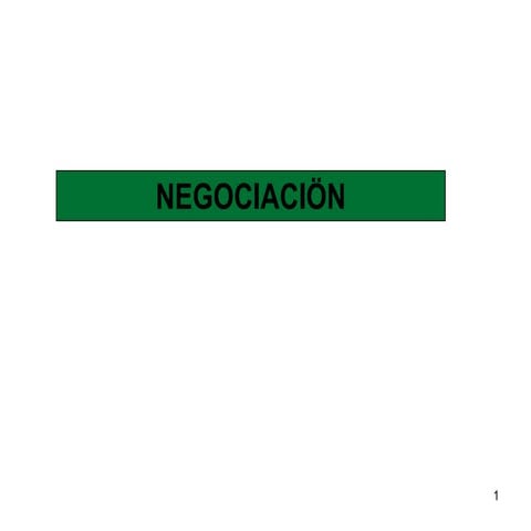 Negociacion