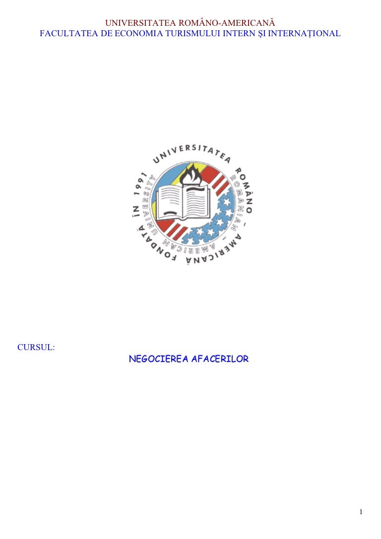 Negociere In Afaceri