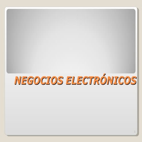 Negocios electronicos