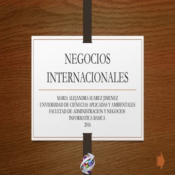 Negocios internacionales 