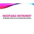 Negotiable instrument