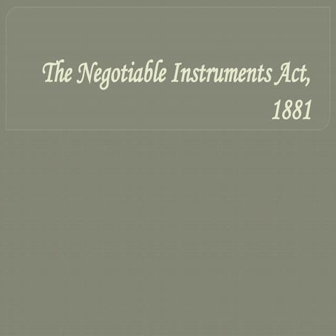 negotiable instruments act-.pptx for MBA