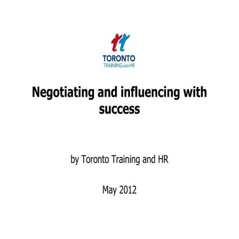 Negotiation Training : Effective Negotiation Skills Workshop | PPTX