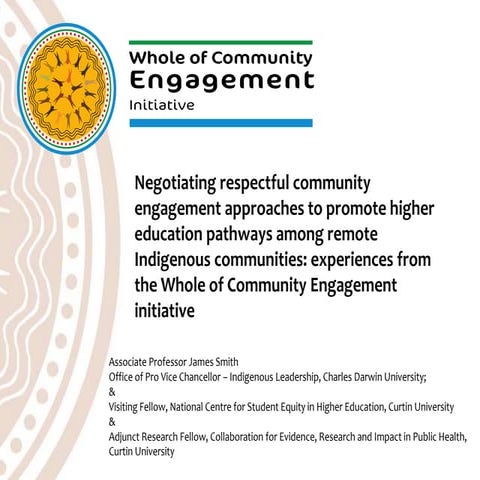 Negotiating Community Engagement: Experiences from the Whole of Community Eng...