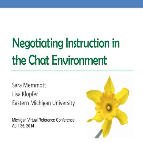 Negotiating instruction in the chat environment