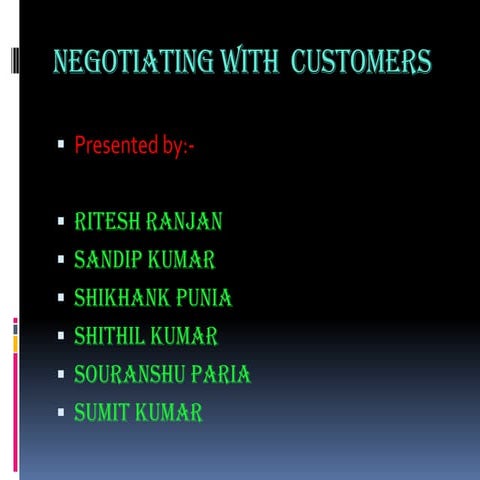 Negotiating with _customers143.ppt