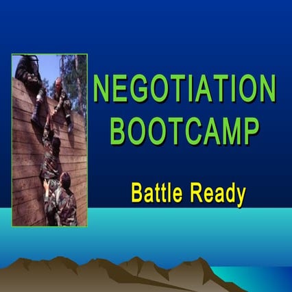 Negotiation Bootcamp 4 Step Method