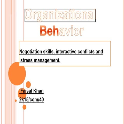 Organizational Behaviour 