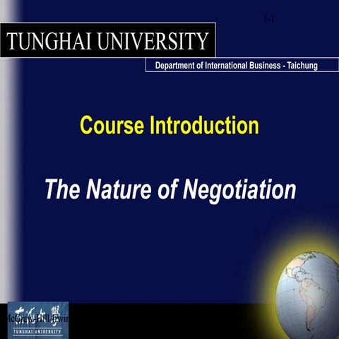 Negotiation Ch 1 Introduction [Sav Lecture]