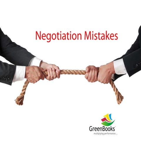 Negotiation Mistakes To Avoid Pptx