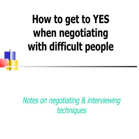 Negotiations