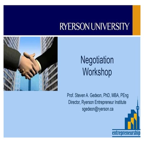 Negotiation seminar
