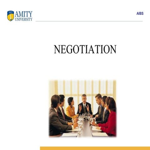Negotiation sessions final | PPTX
