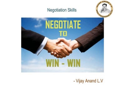 Negotiation skills