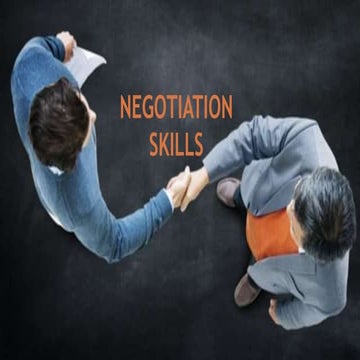 Negotiation skills
