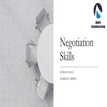 Negotiation Skills (ACG) | PDF