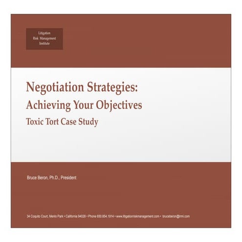 Improving Litigation Decision-Making & Managing Litigation Costs by ...