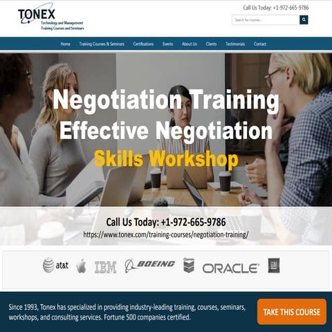 Negotiation Training : Effective Negotiation Skills Workshop