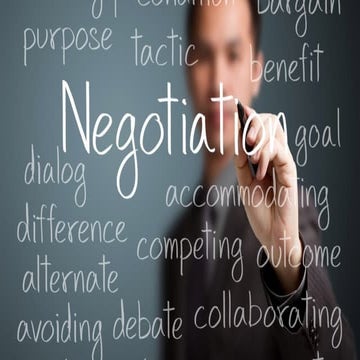 Negotiation skills