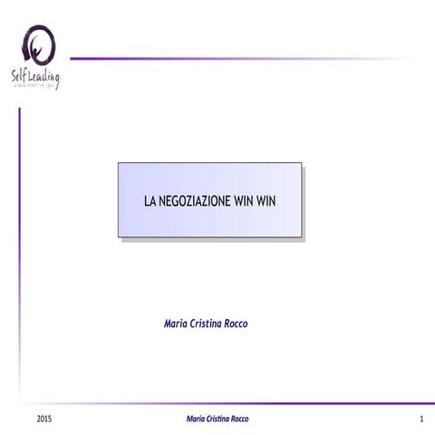 Negoziazione win win