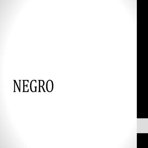 Teoria del color negro | PPTX