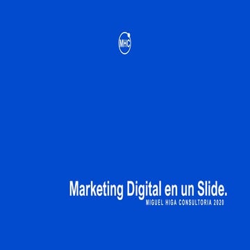 Marketing Digital en un Slide v 2020