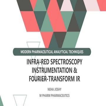 Pharmaceutical Analysis Infra Red spectroscopy instrumentation