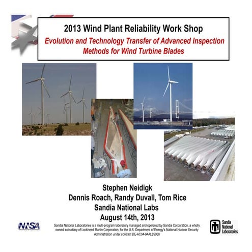 Improved Inspection of Composite Wind Turbine Blades with Accessible ...