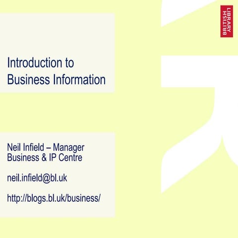 Neil   si ll - introduction to business information - feb 2020
