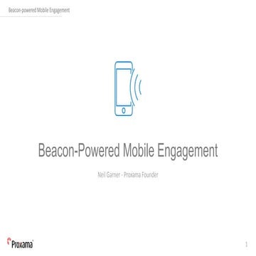 Neil Garner, Proxama @ ad:tech 'Beacon Powered Mobile Customer Engagement'
