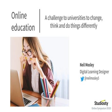 Challenges faced by universities in online education - EMEA Online Symposium ...