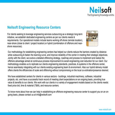 Industrial Projects at Neilsoft | PPT