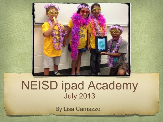 Neisd ipad Academy 2013